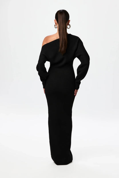 The Unexpected – The Off-the-Shoulder Sweater Dress