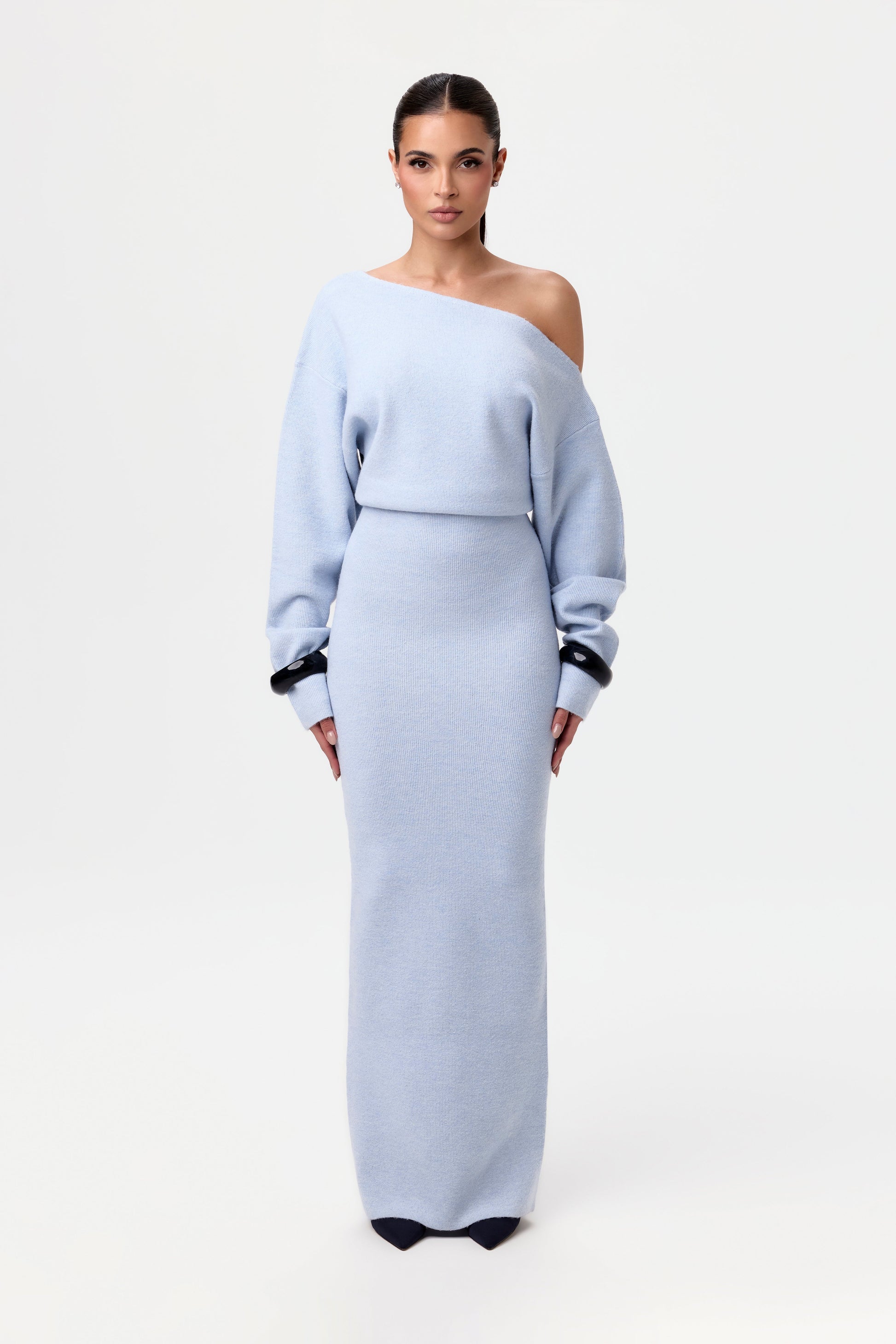 The Unexpected – The Off-the-Shoulder Sweater Dress